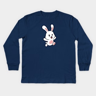 Cute Bunny Cartoon Kids Long Sleeve T-Shirt